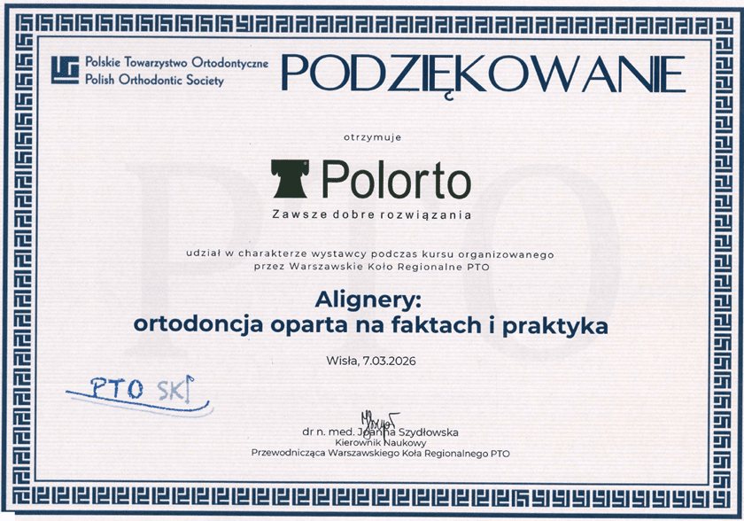 Podziekowanie PTO W wa Wisla 7.03.2026